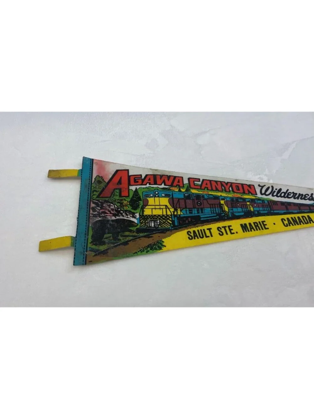 Vintage Agawa Canyon wilderness tour Sault Ste. Marie Canada pennant